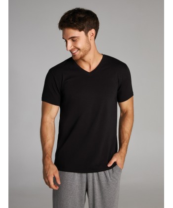 Базова чоловіча футболка чорного кольору (S-3XL) MSH 011/001